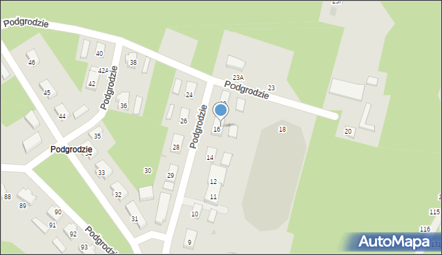 Nowe Warpno, Podgrodzie, 17, mapa Nowe Warpno