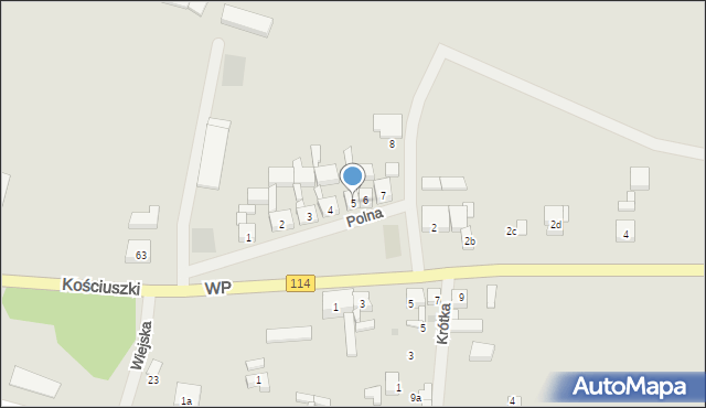Nowe Warpno, Polna, 5, mapa Nowe Warpno