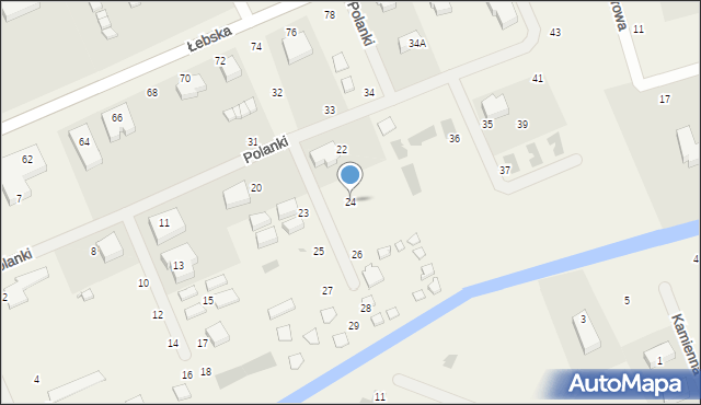 Nowęcin, Polanki, 24, mapa Nowęcin