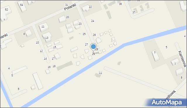 Nowęcin, Polanki, 29, mapa Nowęcin