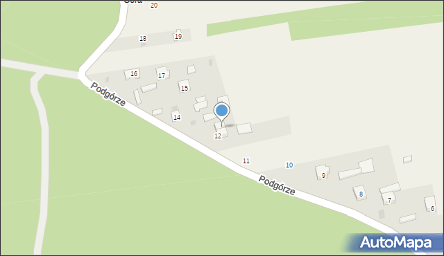 Nowiny, Podgórze, 13, mapa Nowiny