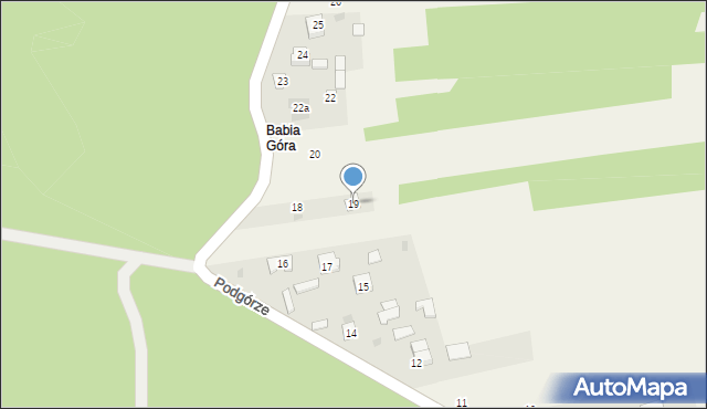 Nowiny, Podgórze, 19, mapa Nowiny