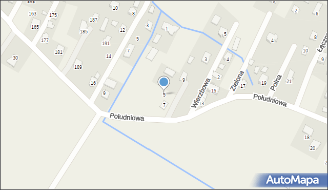 Nowosielce, Południowa, 5, mapa Nowosielce