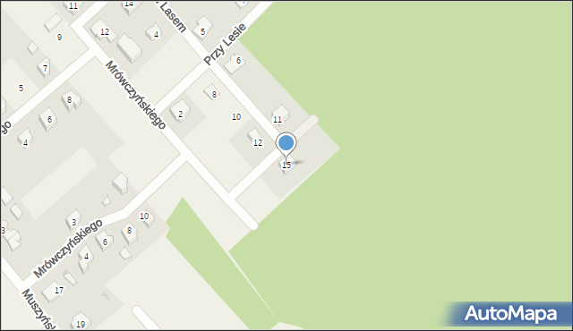 Nowy Barkoczyn, Pod Lasem, 15, mapa Nowy Barkoczyn