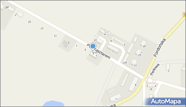 Nowy Dwór, Pod Kasztanem, 3, mapa Nowy Dwór