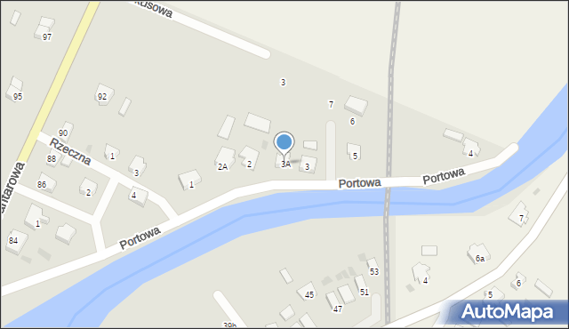 Nowy Dwór Gdański, Portowa, 3A, mapa Nowy Dwór Gdański