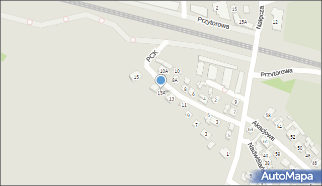 Nowy Dwór Mazowiecki, Polskiego Czerwonego Krzyża, 13A, mapa Nowy Dwór Mazowiecki