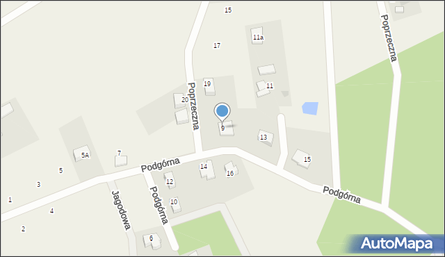 Nowy Dwór Wejherowski, Podgórna, 9, mapa Nowy Dwór Wejherowski
