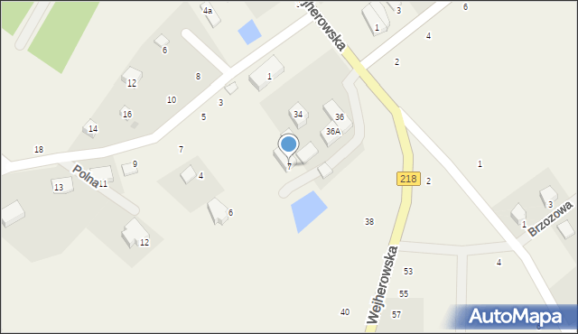 Nowy Dwór Wejherowski, Polna, 7, mapa Nowy Dwór Wejherowski