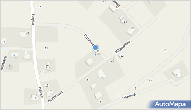 Nowy Dwór Wejherowski, Poziomkowa, 8, mapa Nowy Dwór Wejherowski