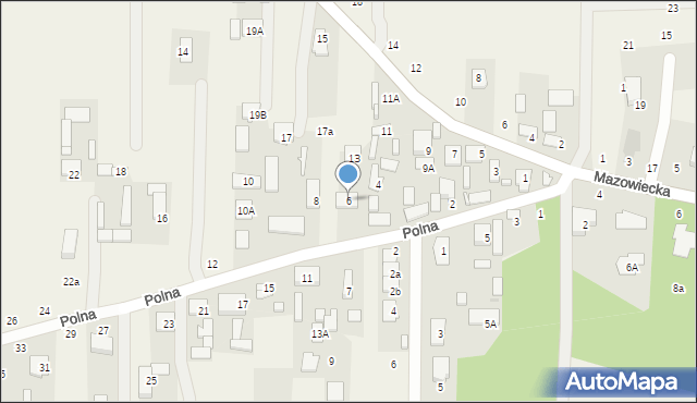 Nowy Kraszew, Polna, 6, mapa Nowy Kraszew