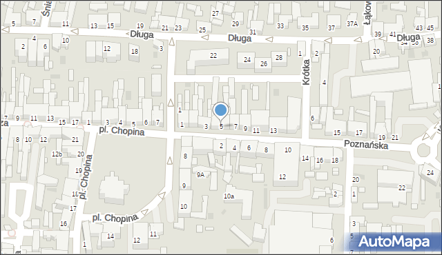 Nowy Tomyśl, Poznańska, 5, mapa Nowy Tomyśl