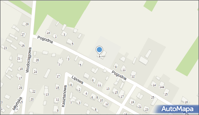 Nurzec-Stacja, Pogodna, 7, mapa Nurzec-Stacja