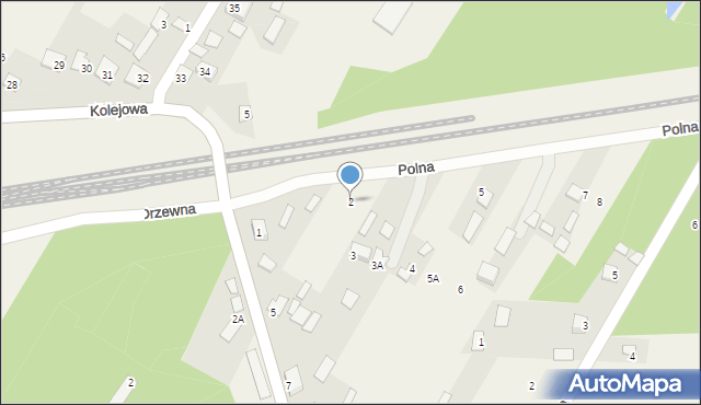 Nurzec-Stacja, Polna, 2, mapa Nurzec-Stacja