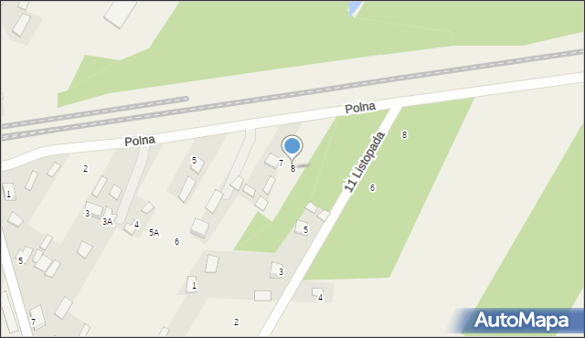 Nurzec-Stacja, Polna, 8, mapa Nurzec-Stacja