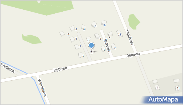 Obręb, Polnych Maków, 2, mapa Obręb