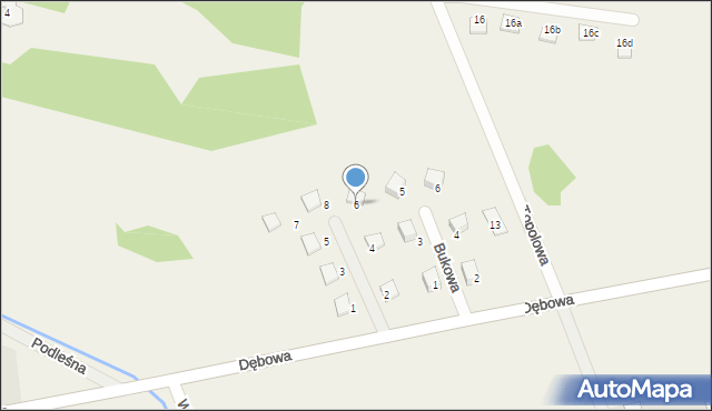 Obręb, Polnych Maków, 6, mapa Obręb