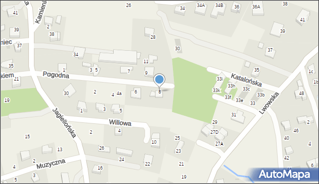 Ochojno, Pogodna, 8, mapa Ochojno