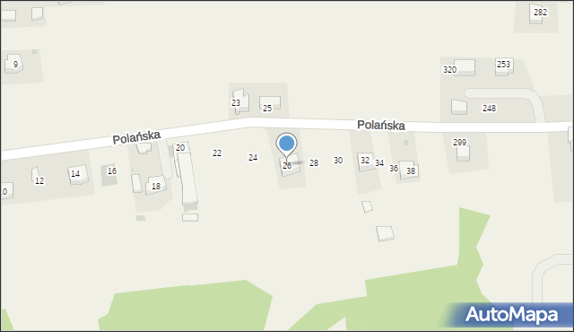 Ochojno, Polańska, 26, mapa Ochojno