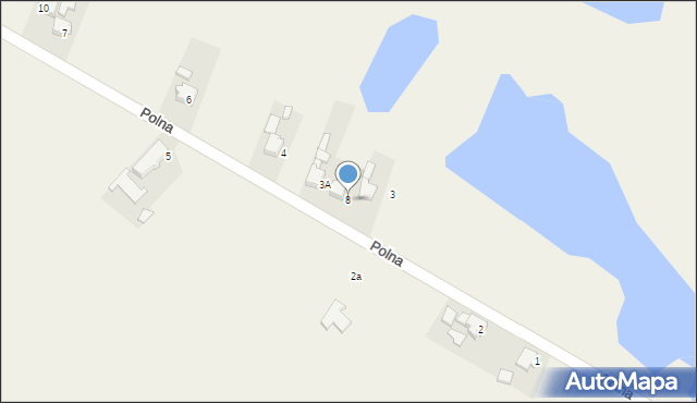 Odra, Polna, 8, mapa Odra