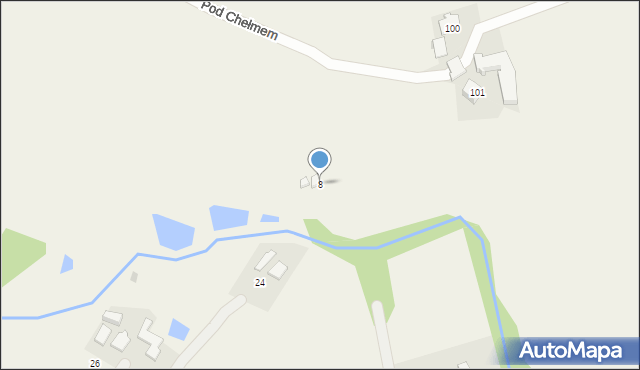 Ogrodzona, Pod Chełmem, 8, mapa Ogrodzona