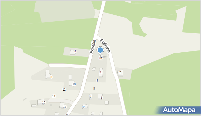 Okleśna, Powiśle, 1a, mapa Okleśna