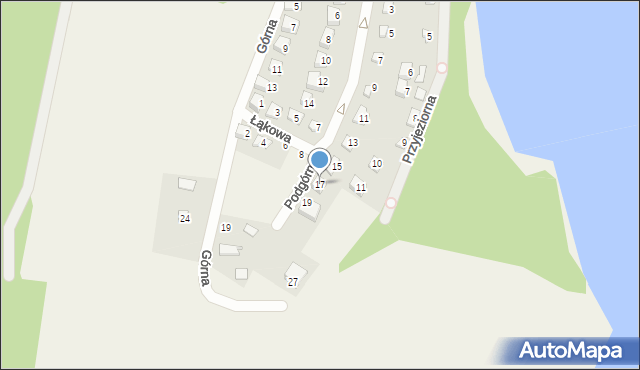 Olejnica, Podgórna, 17, mapa Olejnica