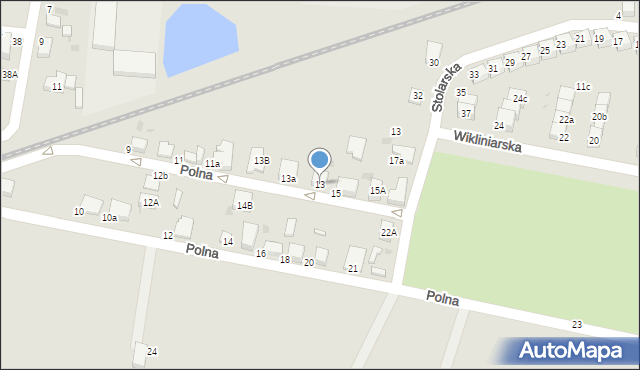 Oleśnica, Polna, 13, mapa Oleśnica