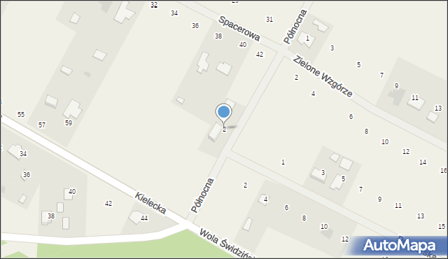 Oleszno, Północna, 2, mapa Oleszno