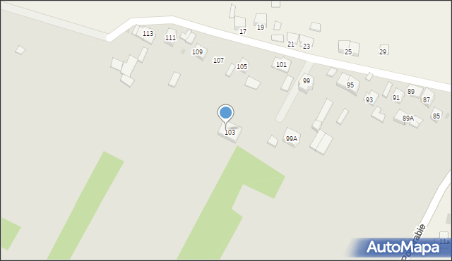 Olkusz, Podgrabie, 103a, mapa Olkusz