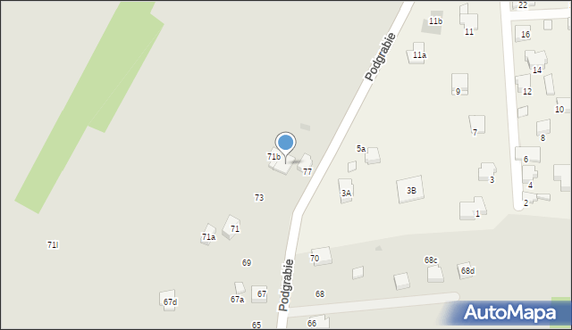 Olkusz, Podgrabie, 75, mapa Olkusz