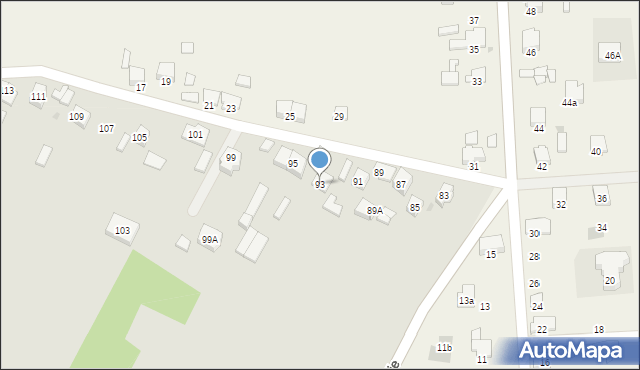 Olkusz, Podgrabie, 93, mapa Olkusz