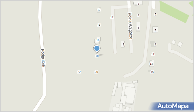 Olkusz, Polne Wzgórze, 18, mapa Olkusz