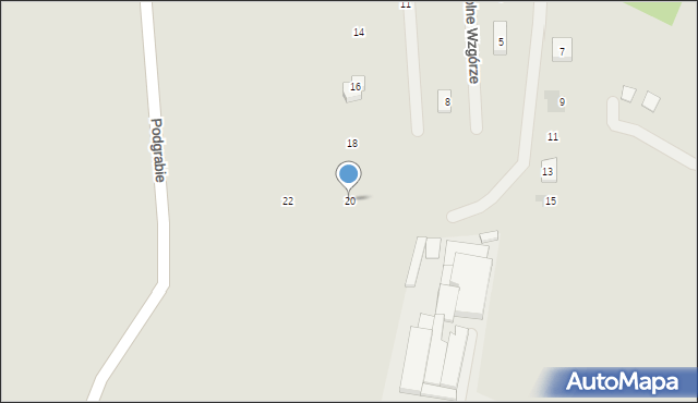 Olkusz, Polne Wzgórze, 20, mapa Olkusz