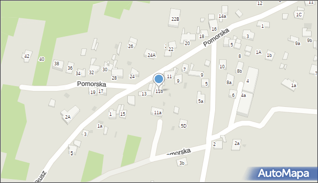 Olkusz, Pomorska, 11b, mapa Olkusz