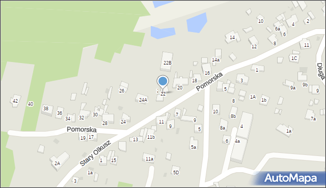 Olkusz, Pomorska, 22, mapa Olkusz