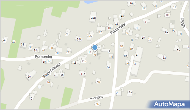 Olkusz, Pomorska, 9, mapa Olkusz