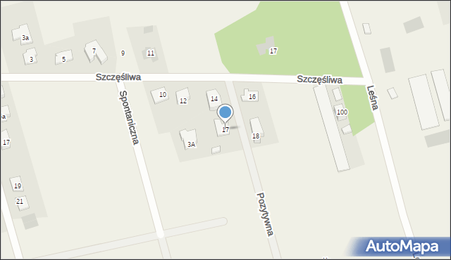 Olmonty, Pozytywna, 17, mapa Olmonty