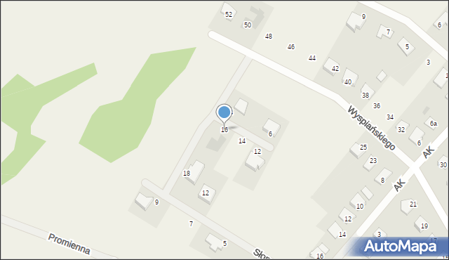 Olszewo-Borki, Pogodna, 16, mapa Olszewo-Borki