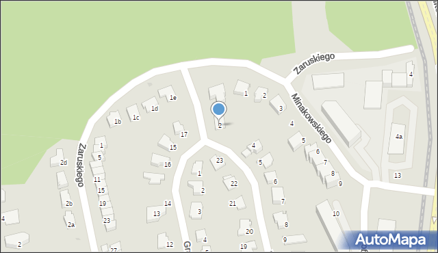 Olsztyn, Poznańskiego Stefana, prof., 2, mapa Olsztyna