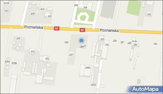 Ołtarzew, Poznańska, 295, mapa Ołtarzew