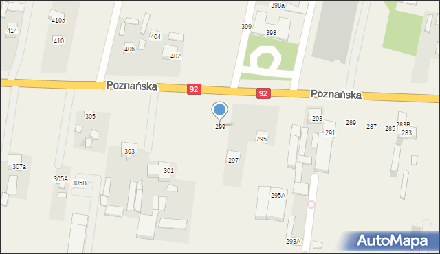 Ołtarzew, Poznańska, 299, mapa Ołtarzew