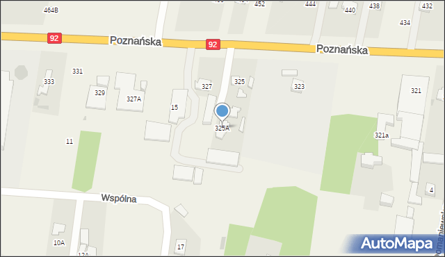 Ołtarzew, Poznańska, 325A, mapa Ołtarzew