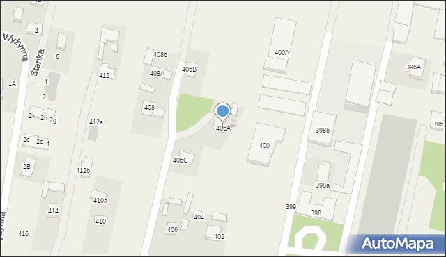 Ołtarzew, Poznańska, 406A, mapa Ołtarzew