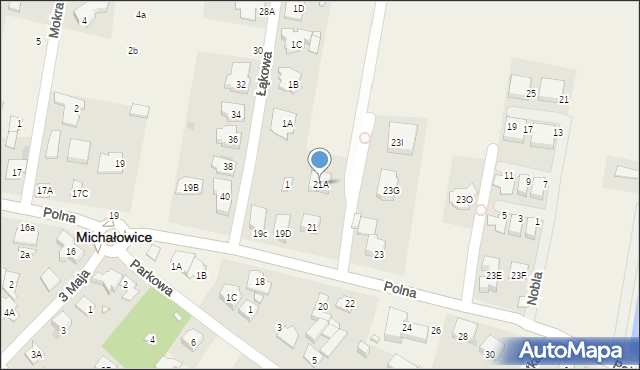 Opacz-Kolonia, Polna, 21A, mapa Opacz-Kolonia