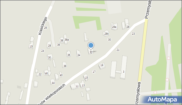 Opoczno, Powstańców Wielkopolskich, 32, mapa Opoczno