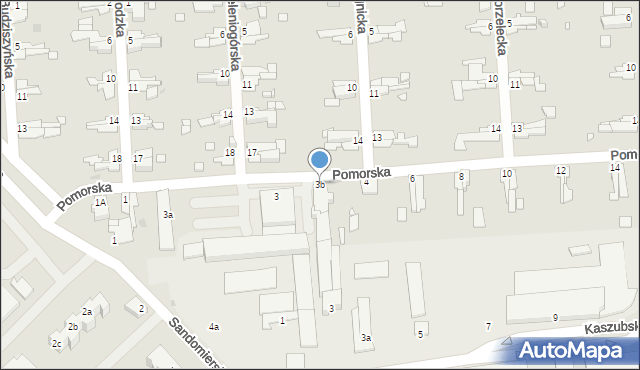 Opole, Pomorska, 3b, mapa Opola