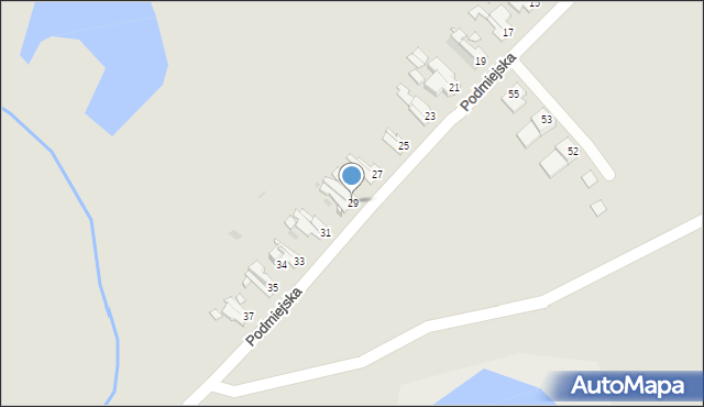 Opole, Podmiejska, 29, mapa Opola