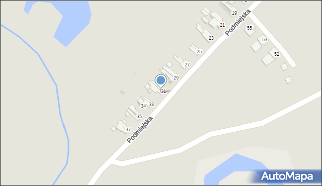 Opole, Podmiejska, 32, mapa Opola