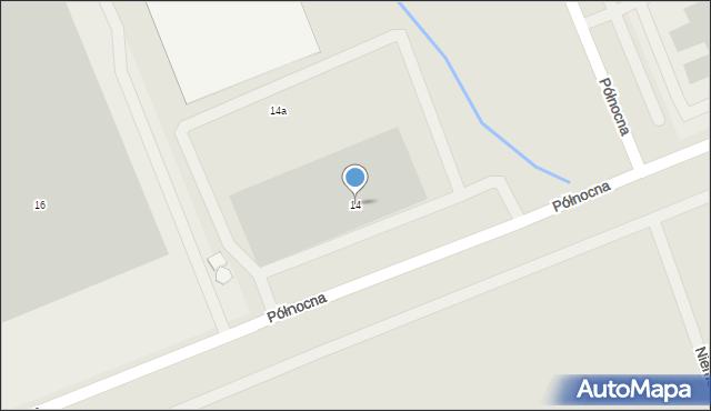 Opole, Północna, 14, mapa Opola